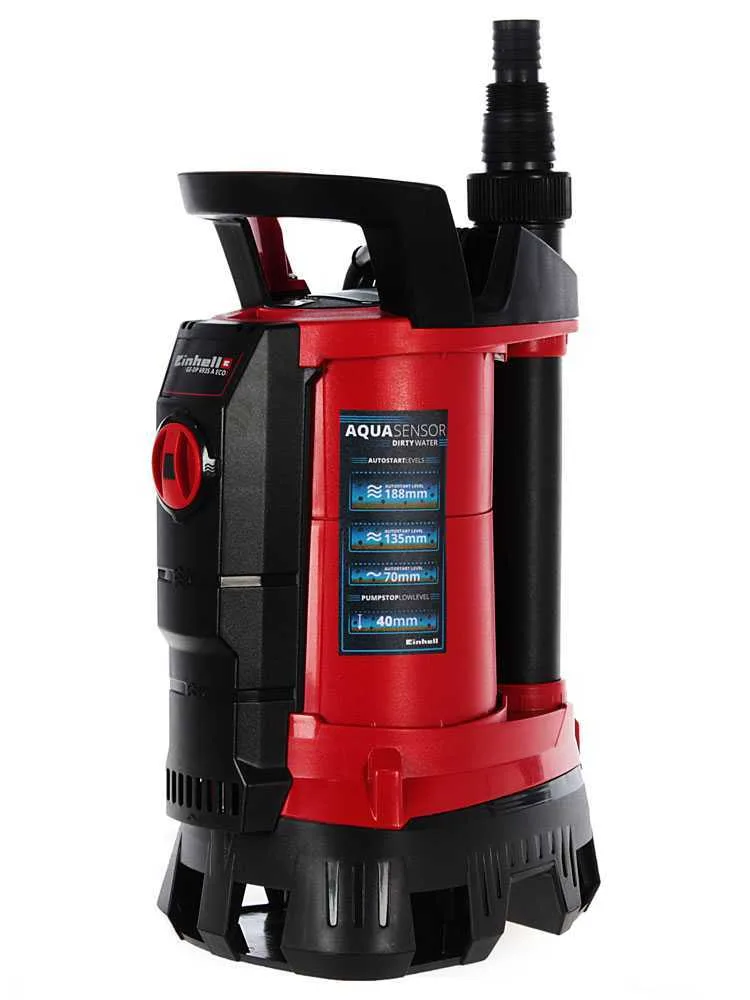 Pompe d'évacuation électrique pour eaux chargées Einhell GE-DP 6935 A ECO - avec Aquasensor - 690 W