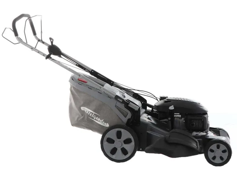 Tondeuse à gazon thermique autotractée CastelGarden XS 55 HV - 4 en 1 - Coupe de 53 cm - Moteur Honda GCVx 200