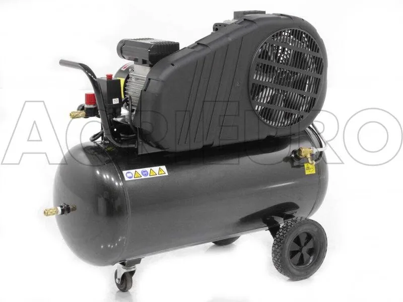 Nuair B2800 /100 CM2 - Compresseur d'air électrique monophasé à courroie - Moteur 2 CV - 100 L