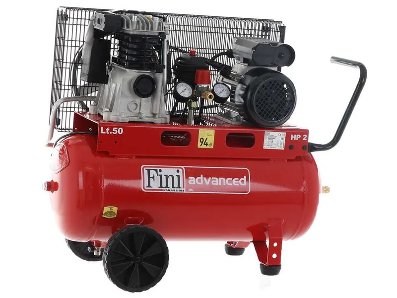 Fini Advanced MK 102-50-2M - Compresseur d'air électrique monophasé à courroie - Moteur 2 CV - 50 L