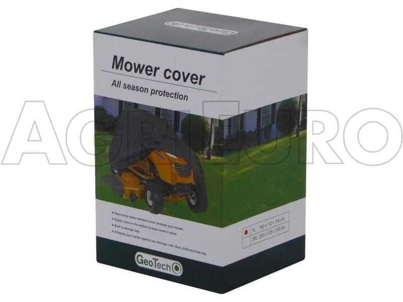 Housse professionnelle de protection et rangement pour tracteur tondeuse rider et mini-rider