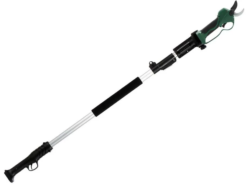 Sécateur électrique de taille Greenbay TopCut 33 - avec perche de rallonge de 1.5 à 2.1 m - Diamètre de coupe 32 mm
