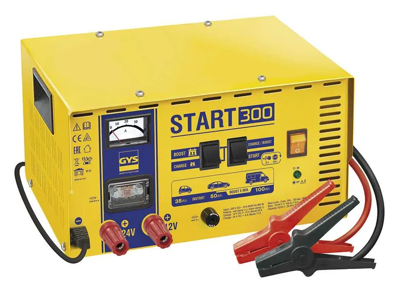GYS Start 300 - Chargeur de batterie et démarreur - 12/24 V