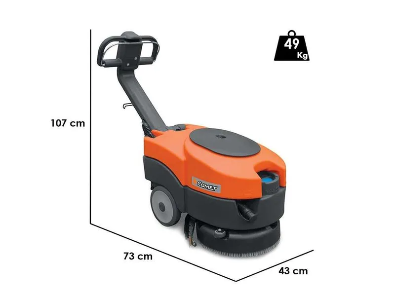 Comet PSW 11 E - Autolaveuse professionnelle électrique - 3 en 1 : nettoie, sèche, aspire