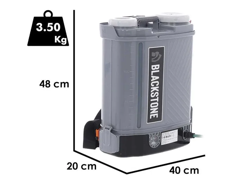 BlackStone PRX 16 - Pulvérisateur dorsal à batterie - 16 L - 12 V 8 Ah