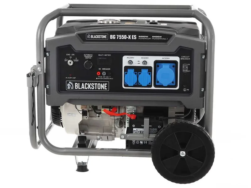 Blackstone BG 7550-X ES - Groupe électrogène sur chariot 5.4 kw avec AVR - Continue 5 kW Monophasé