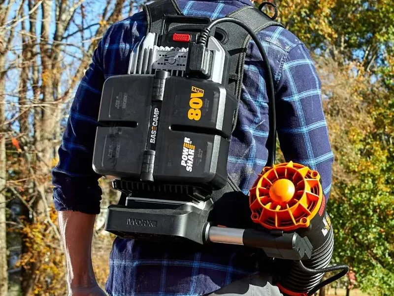 Worx Nitro WG572E - Souffleur à dos à batterie - 4x20 V / 4 Ah