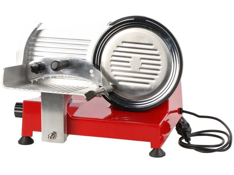 Celme ALFA 220 Rouge - Trancheuse à jambon avec lame en acier 220 mm