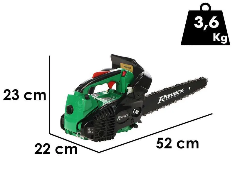 Ribimex PRTRT301/LC - Tronçonneuse de taille thermique - Lame carving 30cm