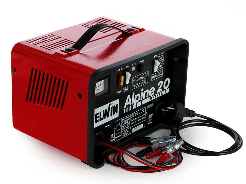 Telwin Alpine 20 Boost - Chargeur de batterie - batteries humides d'une tension de 12/24V - 300W