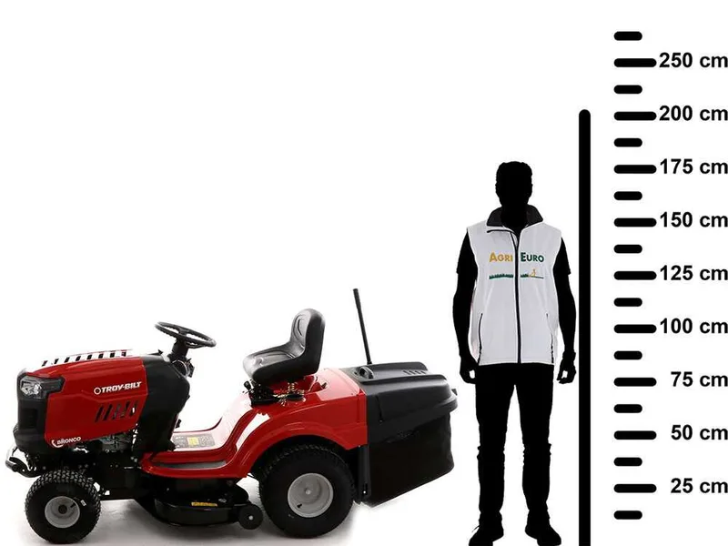 Troy Bilt Bronco 92T-R - Tracteur tondeuse - boîte hydrostatique - bac de ramassage