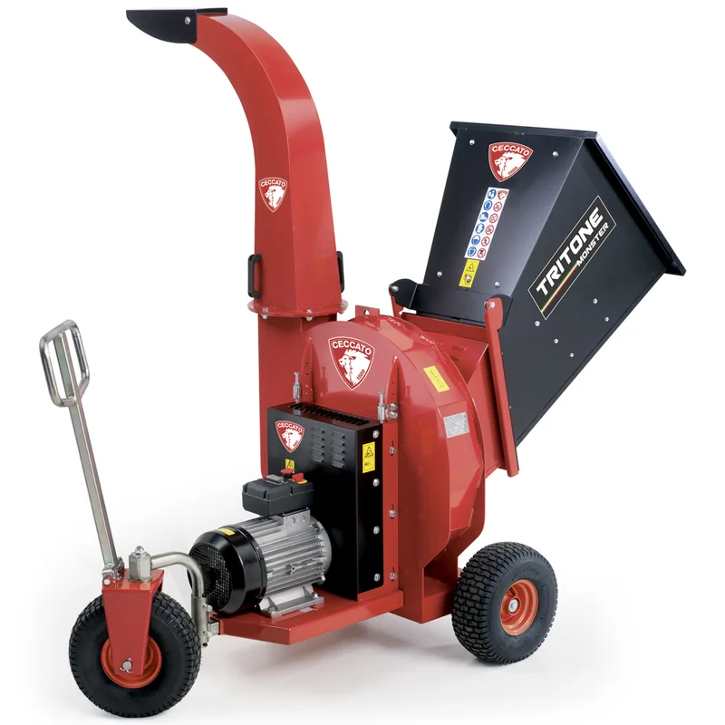 Ceccato Olindo Tritone Monster Electric - Broyeur de branches électrique - Triphasé - 12.5 CV