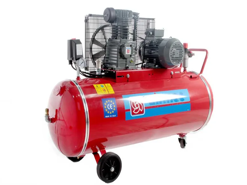 Airmec CR 204 K18+C TP - Compresseur d'air à courroie - Moteur électrique triphasé - cuve 200 L
