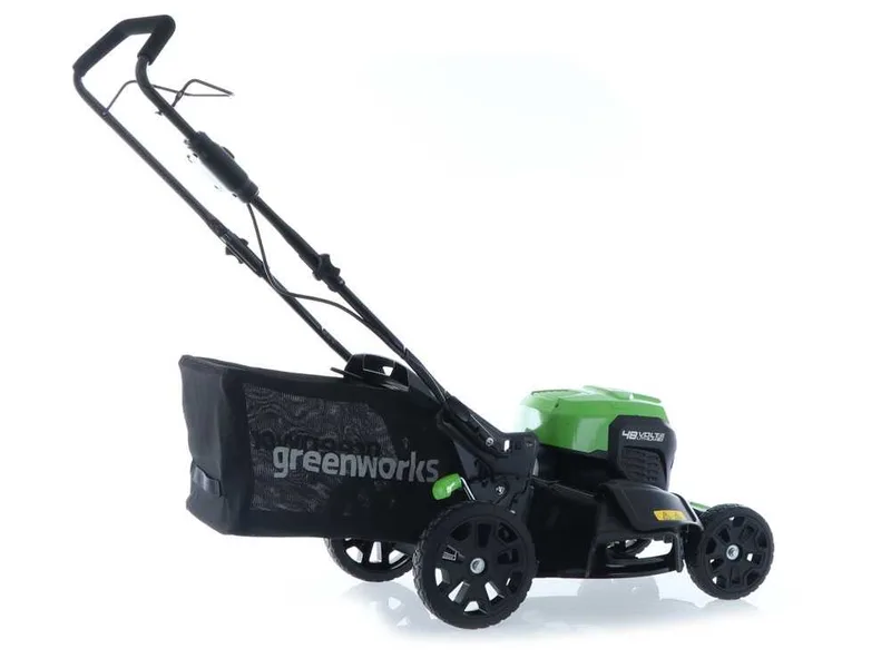 Greenworks GD48LM46 - Tondeuse à gazon à batterie 48V/4Ah - Coupe 46 cm