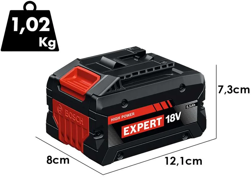 Kit de démarrage Bosch pour gamme Blue Professional - 2 batteries 18 V/5,5 Ah + Chargeur