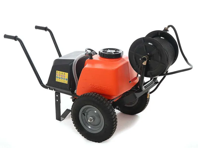 Pompe de pulvérisation à batterie Stocker 12V de 40 l - Pulvérisateur électrique sur chariot