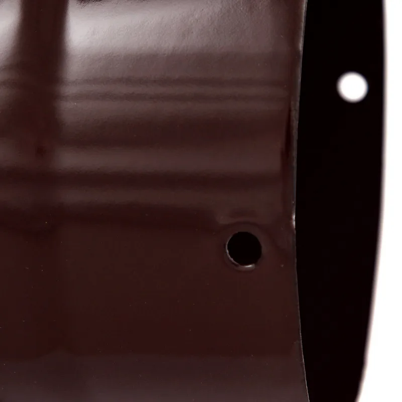 Coude de conduit de fumée / Coude de tuyau de poêle émaillé 150 mm - Coude lisse à 90° Marron