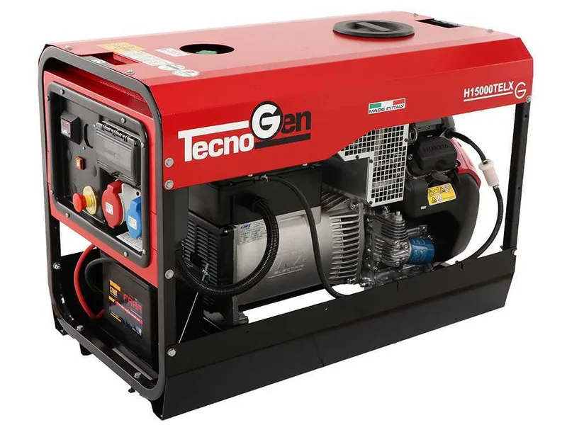 TecnoGen H15000TELX - Groupe électrogène à essence 10.4 kW - Continu 9.4 kW triphasé