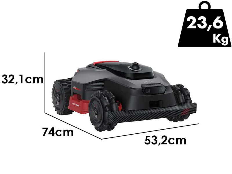 MOVA LiDAX Ultra 2000 AWD - Robot tondeuse - Sans installation