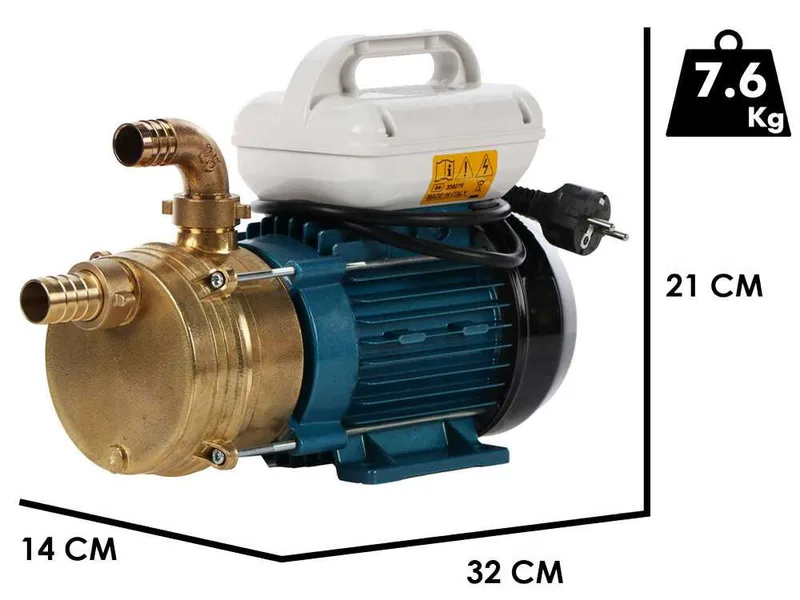 Tellarini EEM 25 - Pompe électrique de transfert en laiton - Monophasé - 230V