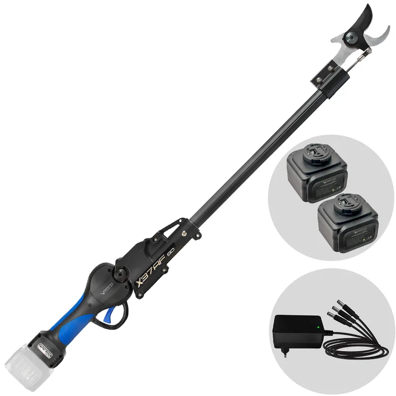 VESCO X37AF - Sécateur électrique sur perche à batterie - 90 cm - 2 x 21.6 V 2.5 Ah - Diamètre de coupe 37 mm