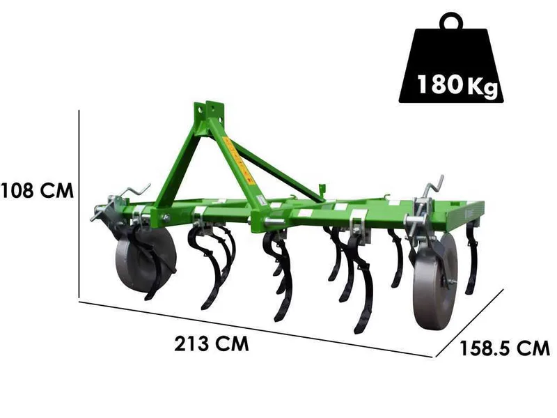 Bomet Dorado - Vibroculteur à ressort - 14 dents - Largeur de travail 210 cm