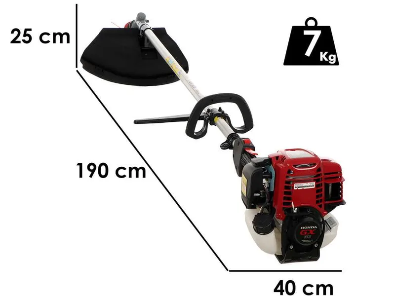 EuroMech HO 35 C - Débroussailleuse à essence 4 temps - Moteur Honda GX35