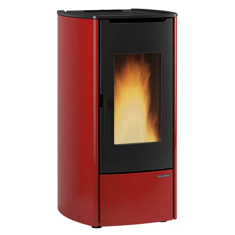 Extraflame Marina Idro 16 H11 poêle à granulés bouilleur acier bordeaux