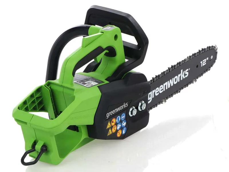 Greenworks GD48TCS - Tronçonneuse à batterie - 48 V - Guide de 30 cm