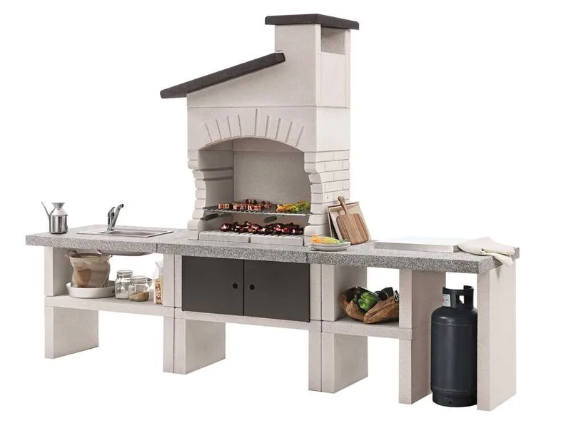 Palazzetti Guanaco 2 - Cuisine d'extérieur en maçonnerie