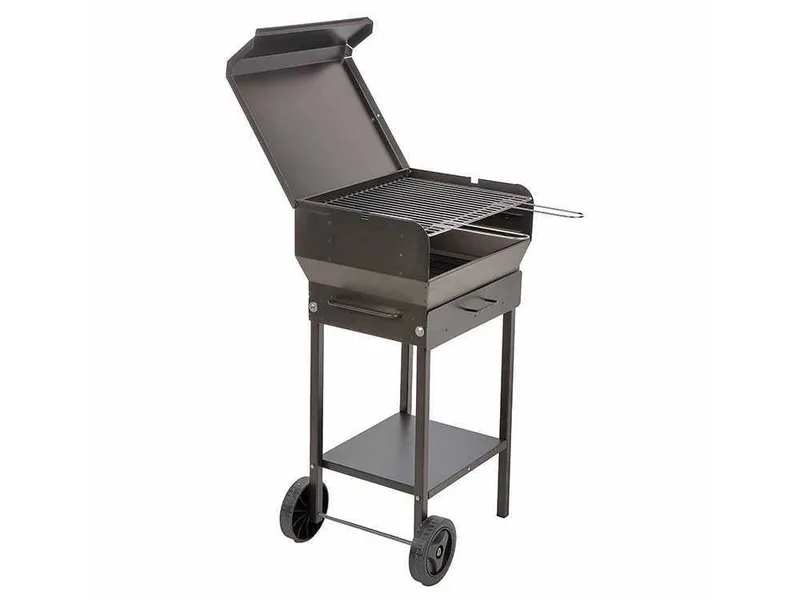 Mille Doriano Small - Barbecue à charbon en fer artisanal - 47,5x37 cm