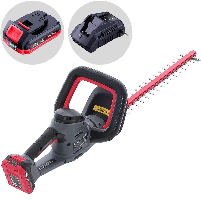MOVA GH221 - Taille-haie à batterie - 20 V 2 Ah - Lame 55 cm