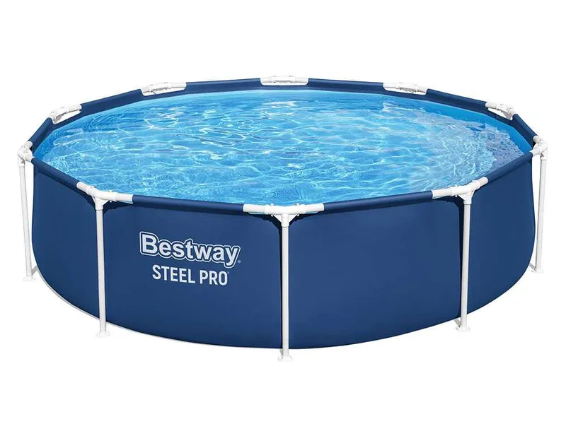 Bestway Steel Pro 56677 - Ø305x76 cm - Piscine ronde pour 3-4 personnes