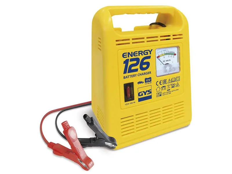 GYS Energy 126 - Chargeur de batterie - Batteries 12 V de 15 à 60 Ah
