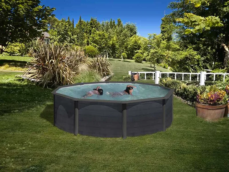 Gre Kea Ronde Ø460 x 120 cm - Piscine hors-sol en acier
