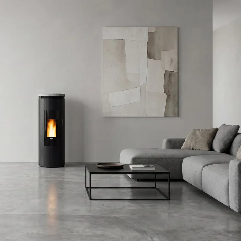 Extraflame Amika Petra AD Poêle à granulés Traditional Line pierre naturelle