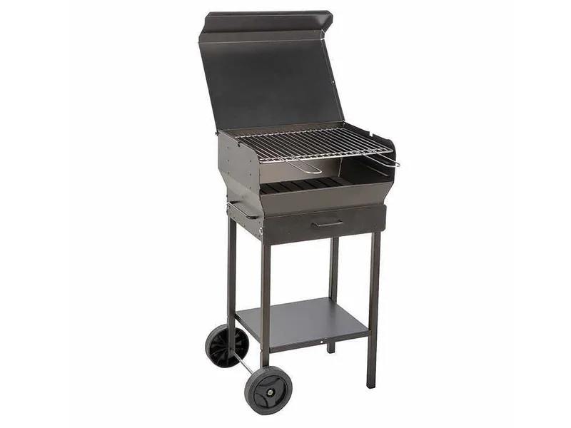 Mille Doriano Small - Barbecue à charbon en fer artisanal - 47,5x37 cm