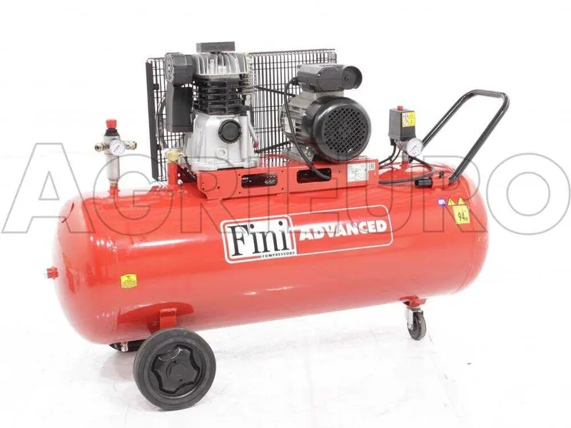 Fini Advanced MK 103-150-3M - Compresseur d'air électrique monophasé à courroie - Moteur 3 CV - 150 L