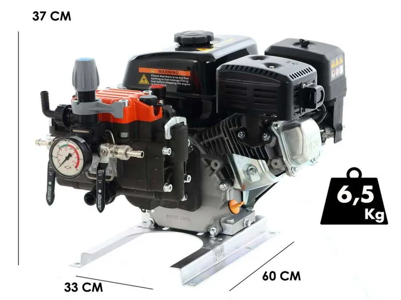 Pompe de pulvérisation thermique avec pompe Comet MP 30 - Moteur Loncin G200F