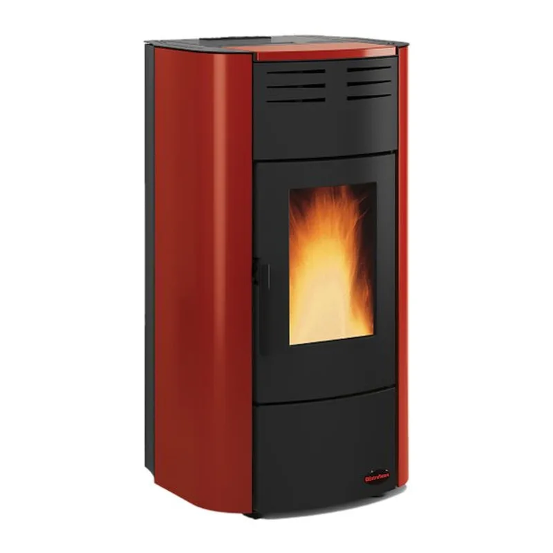 Extraflame raffaella idro H15 5.0.16 - Rouge bordeaux poêle à granulés bouilleur
