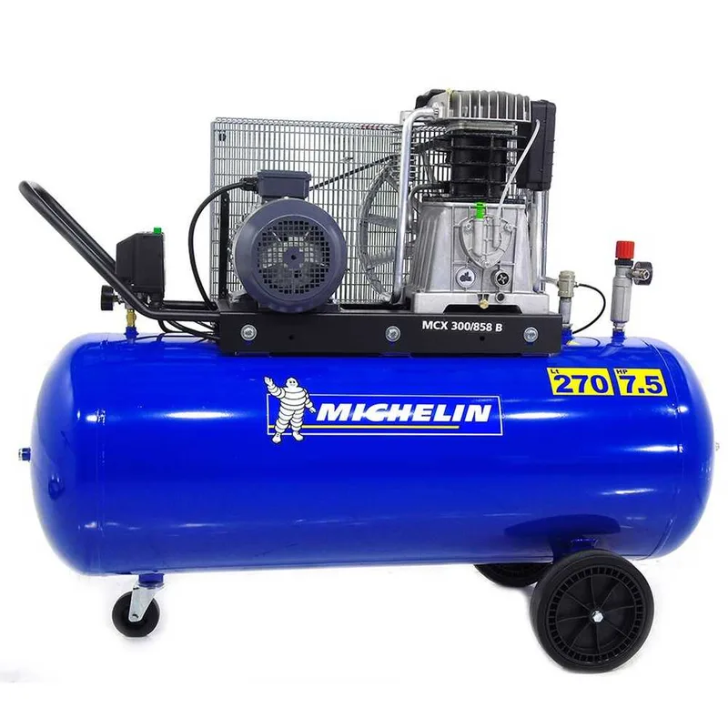 Michelin MCX 300 858 - Compresseur d'air électrique à courroie - Moteur 7.5 CV - 270 L