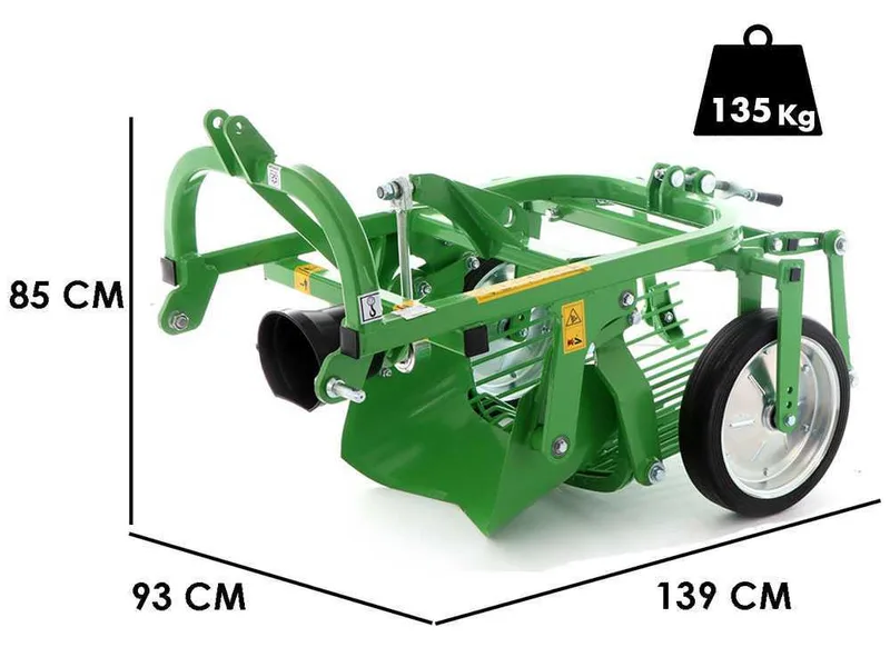 Bomet URSA - Arracheuse de pommes de terre avec éjection arrière - tamis oscillant - Pour tracteurs avec attelage à trois points