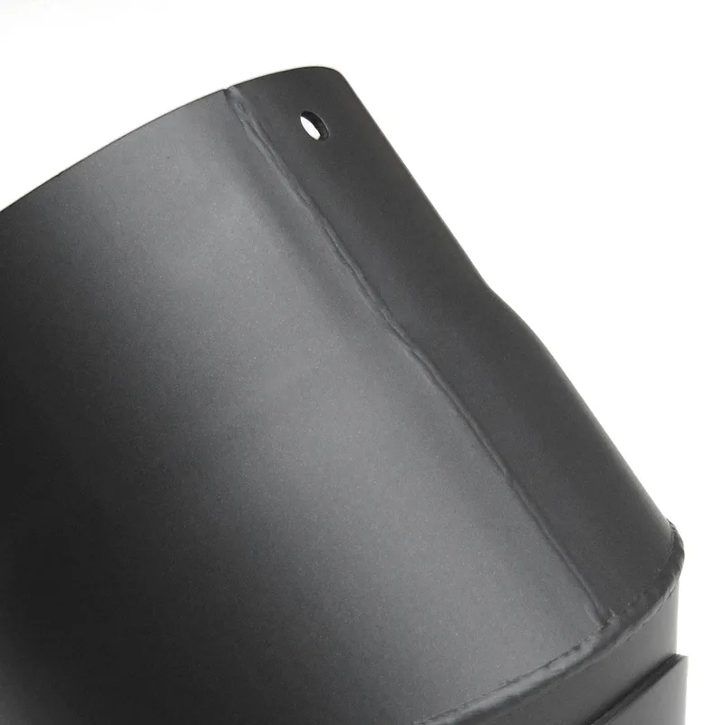 Raik Basic coude de tuyau de fumée 130mm gris fonte 45° avec porte pour tuyau de fumée / conduit de fumée