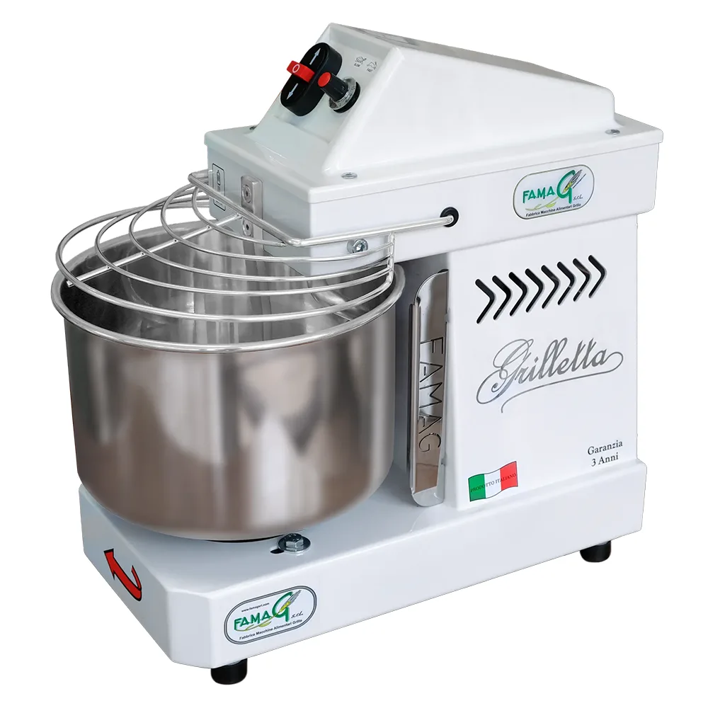 Famag Grilletta IM 5/230 10 Velocità HH - Pétrin à spirale 5 kg à haut niveau d'hydratation