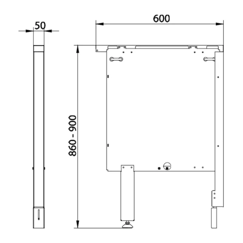 Haas+Sohn barre d'espacement HSH 81, 5,5 cm, blanc
