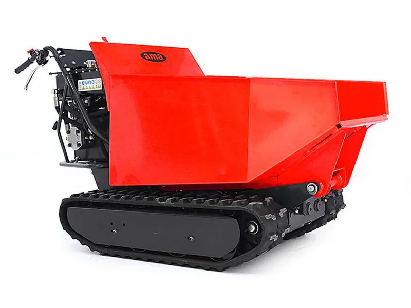 Brouette à chenilles AMA TAG500TD avec benne dumper hydraulique - Charge 500 kg
