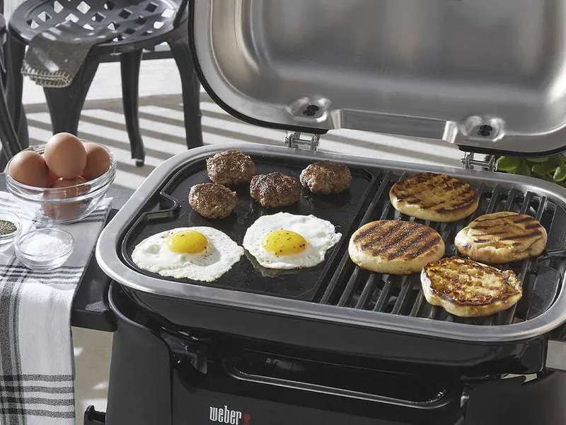 Plancha en fonte émaillée pour barbecue Weber Lumin