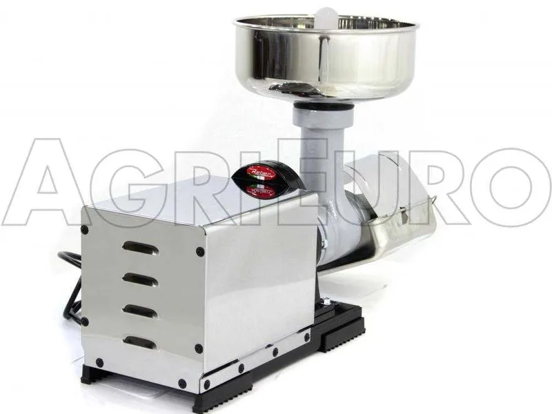 Épépineuse Reber 9000NP INOX - N.5 - Moteur à induction professionnel de 1200 W - Motoréducteur avec engrenages en acier