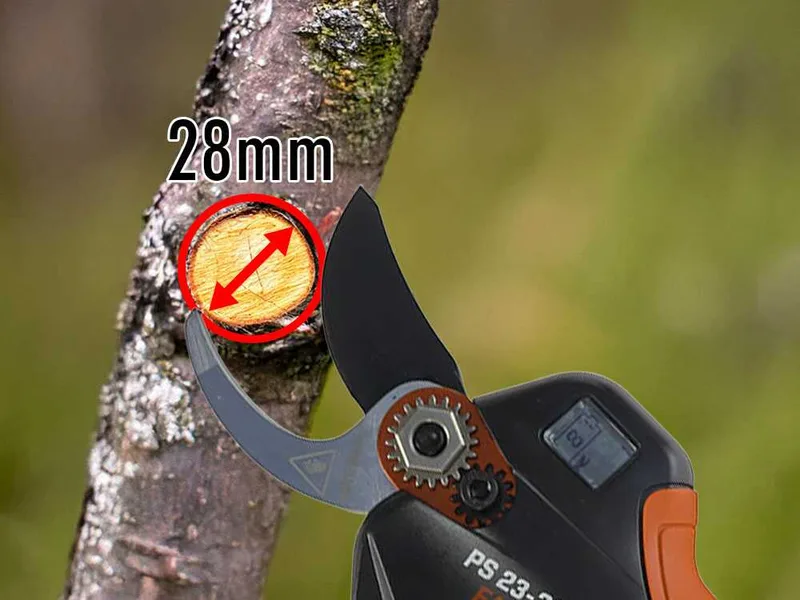Blue Bird PS 23-28C Faster - Sécateur de taille électrique - 2x 16,8 V 2,5 Ah - Diamètre de coupe 28 mm