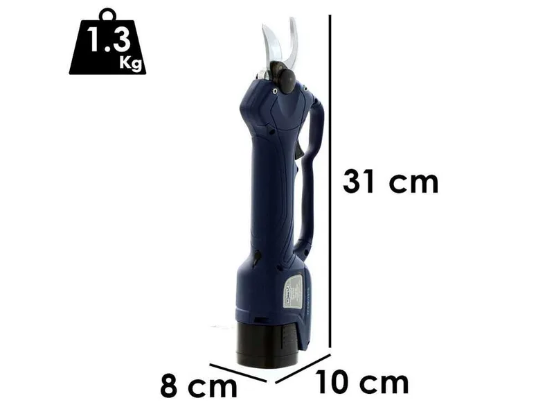 Sécateur électrique de taille BullMach ARTEMIS 28 - avec perche de rallonge de 1.5 à 2.1 m - Diamètre de coupe 28 mm